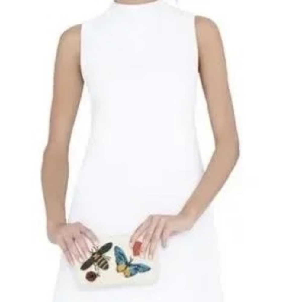 Alice + Olivia White Mini Shift Dress